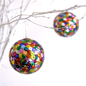 palline natale paillettes